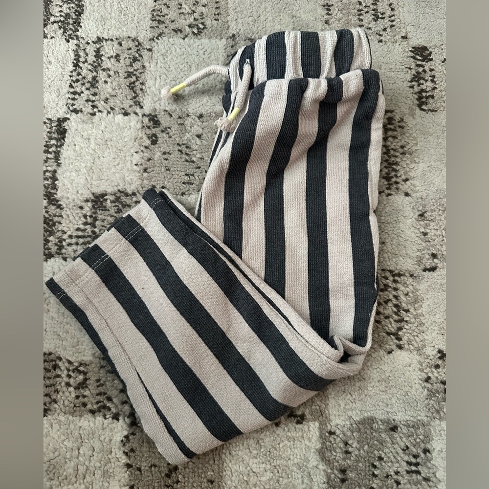 Striped Black and Cream Pants